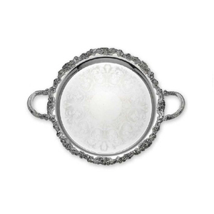 ถาดเสิร์ฟขนมอลูมิเนียมสีเงินสุดหรูพร้อมดีไซน์นูนสำหรับงานรับประทานอาหารและงานแต่งงานที่บ้าน - Product Image 3