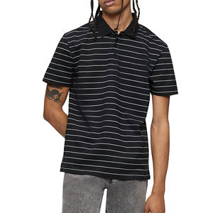 Polos informales de algodón 100% para hombre, nuevo diseño de cuello redondo transpirable a la moda con polos de manga corta para hombre - Product Image 5