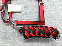 Ensemble de laisse et de bridon en nylon pour chevaux, taille Full-Cob, avec quincaillerie en métal robuste et de qualité supérieure, vente en gros