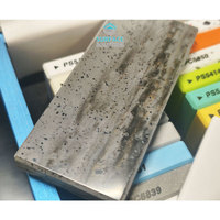 Échantillon Gratuit - Grande Dalle de Surface Solide en Acrylique Composite Effet Marbre Blanc Moderne pour Comptoir de Réception et Plan de Travail de Cuisine
