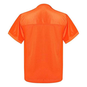 Maillot de football américain imprimé de logo personnalisé OEM Uniforme de football pour hommes en polyester respirant manches courtes adultes anti-UV personnalisé - Product Image 2
