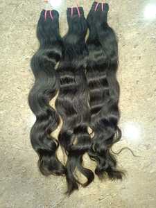 Extensions de cheveux vierges Remy indiennes, résistantes à la chute, douces, brillantes, tissage double trame à la machine, matière non traitée - Product Image 6