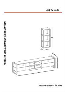 Unidad de TV de nogal de lujo exclusiva del superventas de Turkiye, Panel de madera de estilo de diseño moderno para casa de campo, sala de estar, muebles para el hogar - Product Image 5