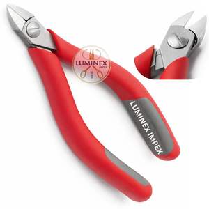 Cortador de Cabeza Ovalada de Precisión Weller Erem 2432E |   Alicates de Acero Inoxidable de 5 Pulgadas para Hacer Joyas con Mangos Ergonómicos Naranja y Negro - Product Image 6