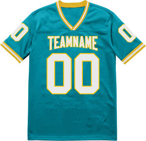 Promotion Nouvelle Saison Maillot de Football Américain Haute Qualité Respirant Sublimation Maillot de Football 100% Polyester Personnalisable - Product Image 1