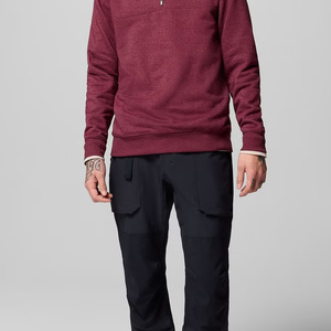 Sweat-shirt pour homme à manches longues, service OEM de haute qualité, prix de gros pour les commandes en gros, col montant, respirant et confortable - Product Image 4