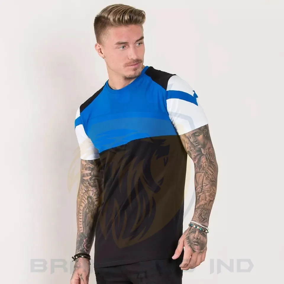 Top Style Wholesale Quality Cotton Summer T Shirt Men Solid Color Design V-neck T-shirt Casual Classic Style T. Shirt