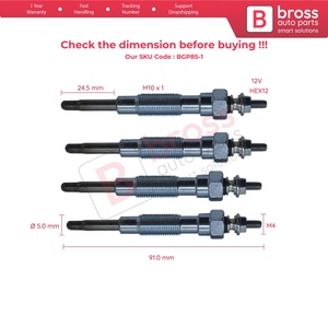 BGP85-1 หัวเทียน 4 ชิ้น 12 โวลต์ MD050212 GV673 สำหรับ - Product Image 4