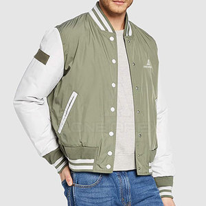 Veste de style universitaire slim pour homme, de haute qualité, respirante, à séchage rapide, en toile, tendance, article d'hiver, état neuf - Product Image 2
