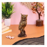 Estatua de búho de latón hecha a mano, artesanías de Metal de 600 GM para sala de estar, estudio, oficina, decoración de escritorio, té, mascota, pieza de exhibición - Product Image 6