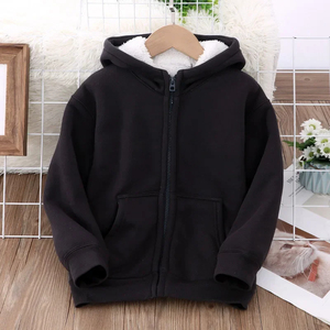 Sudadera con capucha de lana desgastada con lavado ácido de doble capa vintage 100% algodón con cremallera para el aspecto desteñido del Sol de invierno - Product Image 3