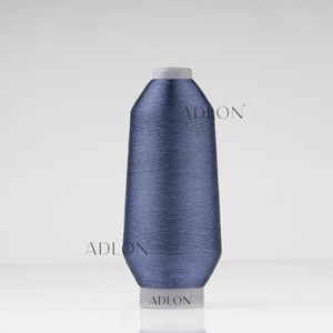 Hilo metálico de alto brillo 150D Royal Navy para máquinas de bordar y detalles a mano - Product Image 1