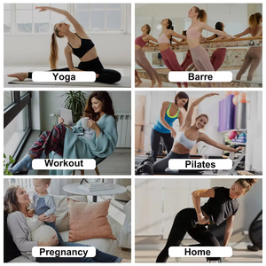 Non Slip No Show Yoga <b>Socks</b> Breathable Anti Skid Cotton Bow Strap Barre Crew Training Custom Logo <b>Grip</b> Pilates Sports <b>Socks</b> - Product Image 2