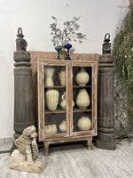 Vitrine en verre et bois de luxe vintage antique Meubles décoratifs classiques pour la maison Salon Salle à manger Salle de bain Bureau à domicile