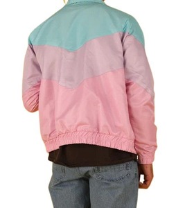 Custom Lightweight Mens Hooded Pullover Full Zip Sports Windbreaker con logotipo con colores contrastantes chaquetas de los hombres - Product Image 2