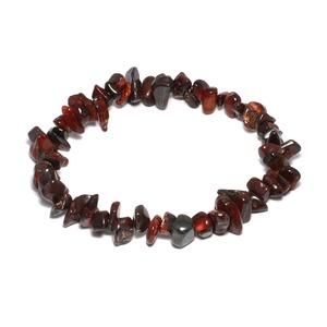 Pulsera de Chips de ojo de tigre rojo Natural para mujeres y hombres, pulsera de piedra de cristal curativa, joyería espiritual de motivación de confianza - Product Image 1