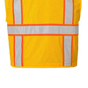 Veste d'hiver haute visibilité pour hommes en toile sans manches anti-rides vêtements d'extérieur respirants - Product Image 6