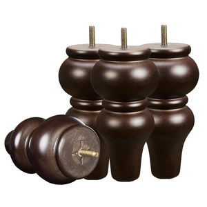 Bằng Gỗ Thẳng Côn Đồ Nội Thất Chân Cho Bảng & Ottoman Chất Lượng Cao Cấp Chân Đính Kèm Cho Trang Trí Nội Thất - Product Image 5