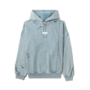 2025 alta calidad peso pesado 100% algodón estambre personalizado impreso hombres invierno Streetwear Sudadera con capucha liso teñido más vendidos - Product Image 1