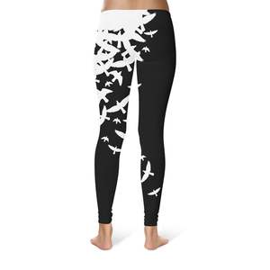 Customized Sublimated Mid-Waist Women's Full Length Leggings Breathable Seamless Knitted Activewear <b>Tummy</b> <b>Control</b> Casual Yoga - Product Image 5