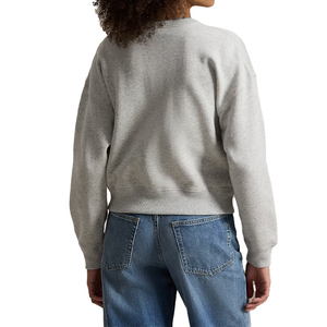 <b>Women's</b> Premium Brushed Cotton Blend <b>Fleece</b> <b>Cardigan</b> with Front Logo Detail Garment Washed Soft & Warm Casual Streetwear - Product Image 2