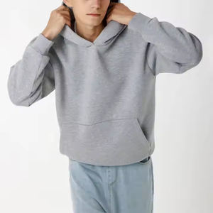 Sweat à capuche brodé avec cordon de serrage, poche kangourou, plusieurs couleurs et tailles, chaud pour l'hiver/l'automne, 100% coton, streetwear oversize - Product Image 2