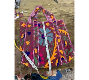 Suzani กระเป๋าโท้ทปัก, กระเป๋าถือโบฮีเมียน, กระเป๋าสะพายไหล่ชาติพันธุ์, กระเป๋าช้อปปิ้งปัก, กระเป๋าปักลายสไตล์ราจาธาน, - Product Image 1