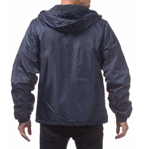 Men's Lightweight Polyester/Cotton Breathable <b>Windproof</b> Winter Windbreaker Jacket with Customized Color & Logo - Product Image 2