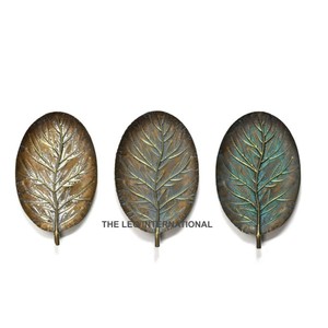 Iron Metal Leaf Shape Gray Finished Modern <b>Other</b> <b>Wall</b> <b>Art</b> From India Fancy Style Luxury Handmade Home Decorative - Product Image 5