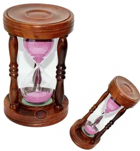 Песочные часы 12 дюймов с таймером-песочные часы 60 минут, декоративные деревянные часы и часы, идеально подходят для офисного стола, кухни и домашнего декора