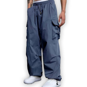 Pantalons amples décontractés pour hommes de haute qualité personnalisés Streetwear pantalons cargo respirants multi-poches grande taille - Product Image 1