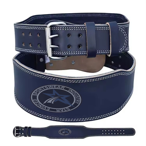 เข็มขัดยกน้ำหนักหนังสำหรับยกน้ำหนักออกกำลังกายและฝึกด้วยระบบไฟฟ้าเข็มขัดพยุงหลังและป้องกันป้องกันแบบปรับแต่งโลโก้ - Product Image 6