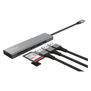 HUB 2 en 1 HALYX Usb C Gris 24191 - Product Image 2