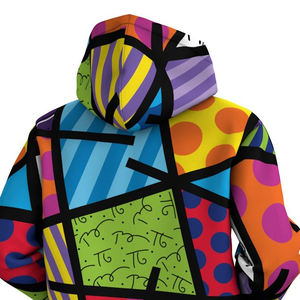 เสื้อฮู้ดผ้าฟลีซของผู้ชายสำหรับฤดูหนาวพิมพ์ลาย3D ดีไซน์ราคาสมเหตุสมผลบริการ ODM แบบปัก - Product Image 4