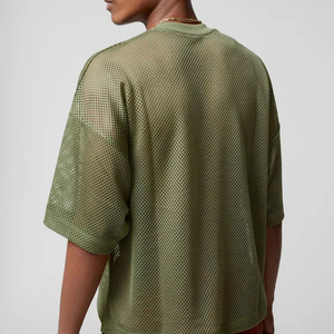 Ropa de calle Vintage de algodón 100% hecha a medida para hombre, camiseta cuadrada de gran tamaño, tela transpirable antiarrugas, diseño de Jersey de Hockey sobre hielo - Product Image 6