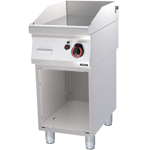Table de cuisson à gaz chromée lisse de 40 cm avec armoire intégrée – Essentielle pour les cuisinières à gaz - Product Image 1