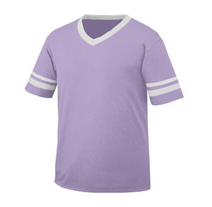 Ropa deportiva de poliéster personalizable, manga holgada de secado rápido, rayas bordadas, camisetas de equipo, ropa de fútbol americano de escuela secundaria - Product Image 5