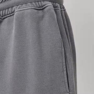 กางเกงสเวตเตอร์ผู้ชายสำหรับฤดูใบไม้ร่วงกางเกงวินเทจผ้าเปียกปานกลางดีไซน์ลำลองขากว้างเอวกลาง - Product Image 6