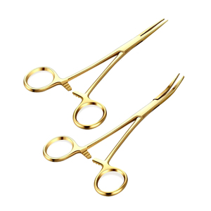 MEDIHEAL SURGICAL CORPORATION Pince hémostatique anti-moustiques de haute qualité en acier métallique plaqué or 12,5 cm, forceps médicaux de classe I - Product Image 1
