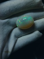 Opale naturelle éthiopienne de qualité supérieure, cabochon multicolore, mélange de couleurs, ovale, pierre précieuse en vrac - Pierre de haute qualité, traitement par cirage/huile (troisième étape)