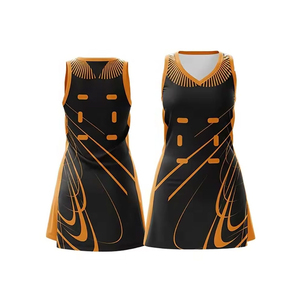 Vente directe d'usine Netball robes chemises sur mesure Netball uniforme 100% Polyester Netball Jersey pour les femmes OEM entretenu - Product Image 4