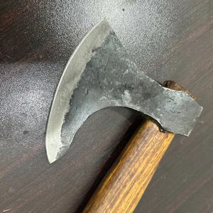 Jexmoo Custom 19.5" Stainless Steel Splitting <b>Axe</b> Tomahawks Rosewood <b>Handle</b> Leather Sheath Outdoor Gift Dad Handmade Industrial - Product Image 5