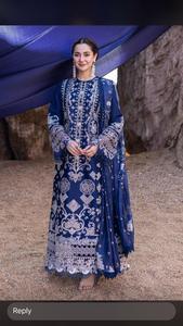 VESTIDO DE TRABAJO DE SECUENCIA BORDADA MUJER MODA VESTIDO DE FIESTA DE BODA MODA PAKISTANI ROPA DE MUJER EXPORTACIÓN VESTIDOS DE CALIDAD - Product Image 2