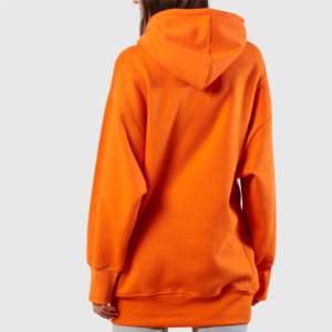 custom heavy GSM Women's Hoodies & Sweatshirts oversized drop shoulder <b>orange</b> <b>hoodie</b> printed logo embroidery solid casual winter - Product Image 2