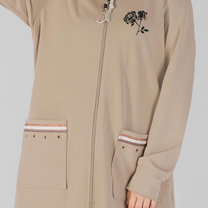 Nuevo Conjunto de Dos Piezas con Capucha, Bordado Árabe, Manga Larga, Ropa Islámica Informal, Abaya, Chándal para Mujer, Estilo Terry, Éxito de Ventas de Otoño - Product Image 3