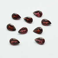Pierre précieuse grenat naturel de qualité AAA 6x9mm coupe poire pour la fabrication de bijoux à facettes originaux en vrac toutes tailles et formes disponibles