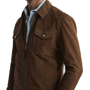 Good Price Premium Quality Autumn Winter <b>Men</b> <b>Suede</b> Leather <b>Jacket</b> Customized Design Slim Fit Classic Biker <b>Suede</b> Leather - Product Image 6