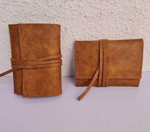 Organisateur de chargeur de câble en cuir marron véritable Organisateur technique portable Roll-on Case Carry Bag for Charging Cable Management - Product Image 4