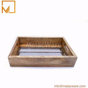 Gran oferta, bandeja de Metal antigua rectangular personalizada de diseño múltiple, bandeja de carretera de madera Simple para uso diario y bodas, ocasiones de Ramadán - Product Image 2