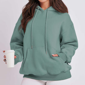 เสื้อฮู้ดลำลองผ้าฝ้าย2025สแปนเด็กซ์คอเสื้อแขนยาวมีฮู้ดทรงหลวมใส่ได้กับโลโก้หน้าสำหรับฤดูหนาว - Product Image 1